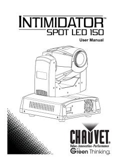 Intimidator Spot LED 150 User Manual Rev. 8