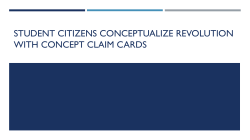 NCSS 2015 Conceptualize Revolution with Concept Claim Cards