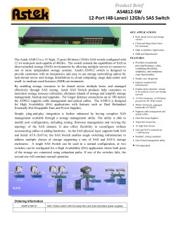 Product Brief A54812-SW 12-Port (48-Lanes