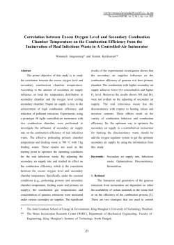 Correlation between Excess Oxygen Level and