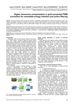Higher harmonics compensation in grid