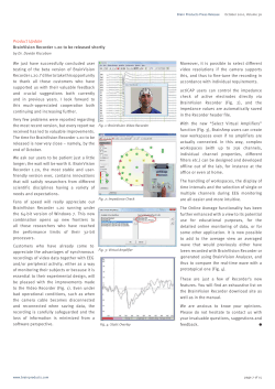 Product Update BrainVision Recorder 1.20 to be released shortly
