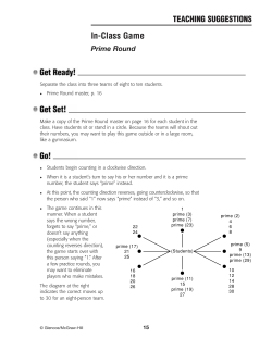 Lesson 4-1 Prime Round - McGraw Hill Higher Education