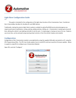 Custom Light Show Configuration Guide