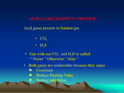 acid gases removal process