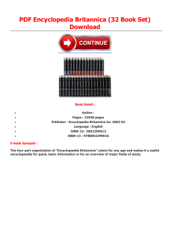PDF Encyclopedia Britannica (32 Book Set)