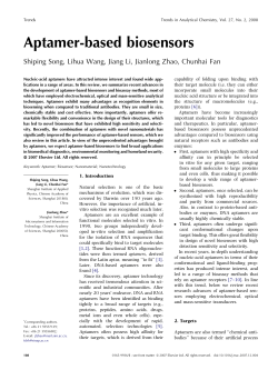 Aptamer-based biosensors