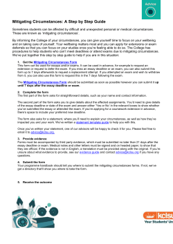 mitigating circumstances procedure