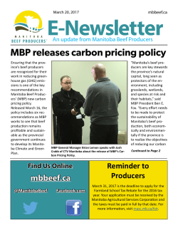 MBP releases carbon pricing policy