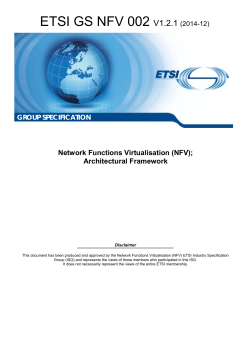 GS NFV 002 - V1.2.1 - Network Functions Virtualisation (NFV