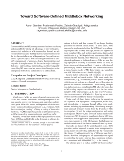 Toward Software-Defined Middlebox Networking
