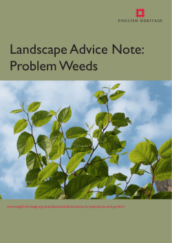 Landscape Advice Note: Problem Weeds