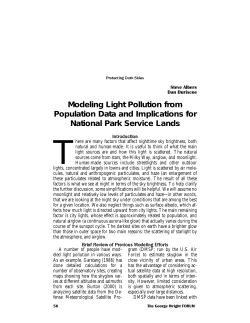 Modeling Light Pollution from Population Data