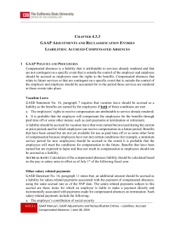 Accrued Compensated Absences - California State University