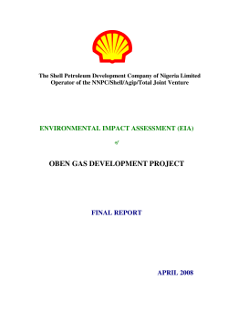 oben gas development project