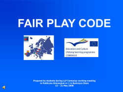 FAIR PLAY CODE