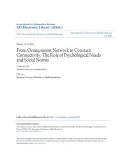 From Omnipresent Network to Constant Connectivity