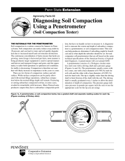 Diagnosing Soil Compaction Using a Penetrometer