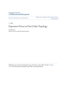 Expressive Power in First Order Topology - e