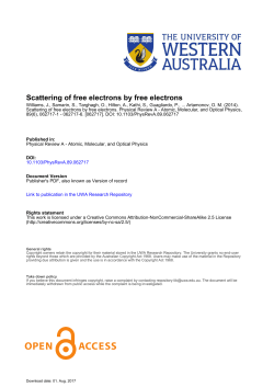 Scattering of free electrons by free electrons