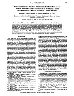 Fluorescence and Fourier Transform Surface