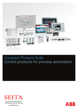 Compact Product Suite Control products for process automation