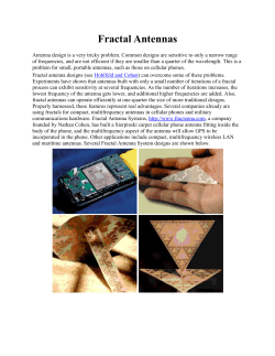 Fractal Antennas