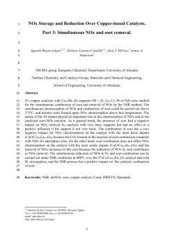 Simultaneous NOx and soot removal.