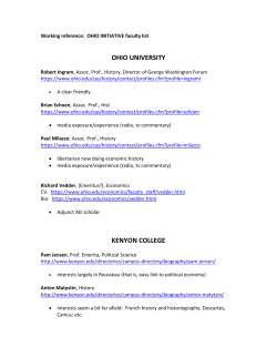 ohio intiative faculty list