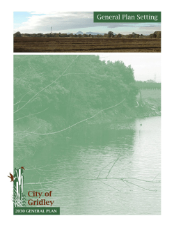 General Plan: Setting