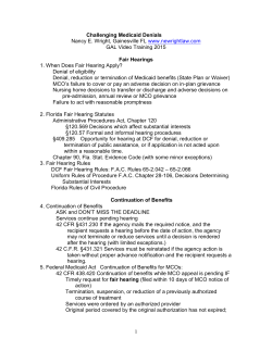 Challenging Medicaid Denials Outline