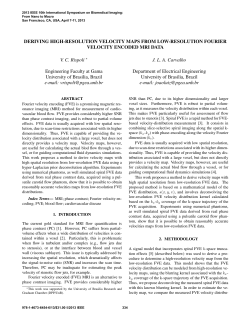 Deriving High-Resolution Velocity Maps from Low - FGA