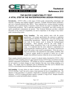 The Water Test - Engineered Site Products