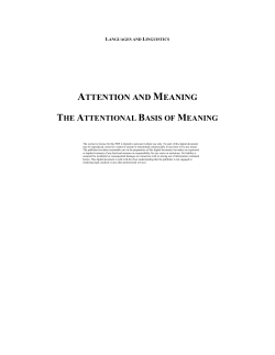 Chapter 1 - Mind, Consciousness, and Language
