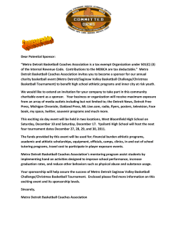 Annual Metro Detroit Saginaw Valley Basketball Challenge