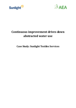 Continuous improvement drives down abstracted water use