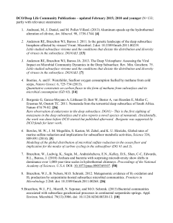 DCO/Deep Life Community Publications &ndash; updated February 2015