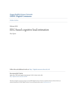 EEG-based cognitive load estimation
