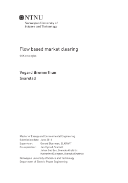 Flow based market clearing