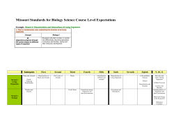 MO Biology Course Expectatios