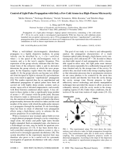Control of Light Pulse Propagation with Only a Few Cold Atoms in a