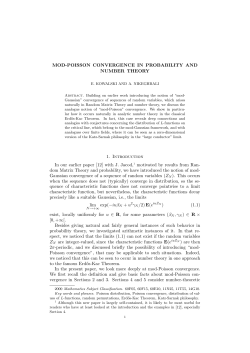 Mod-Poisson convergence in probability and number