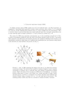 A catalytic reaction system (CRS)