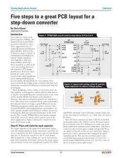 Five steps to a great PCB layout for a step-down