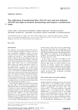 The utilization of nonthermal blue (405&ndash;425 nm) and