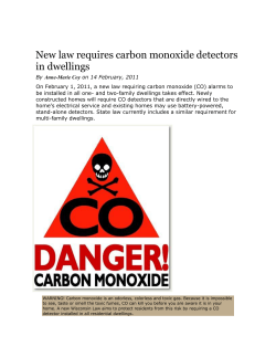 New law requires carbon monoxide detectors in