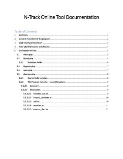 N Track Online Tool (web pages)