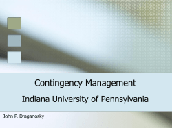 Draganosky - Indiana University of Pennsylvania