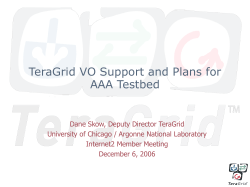 PowerPoint Presentation - TeraGrid Authentication