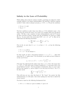 Infinity in the Laws of Probability File